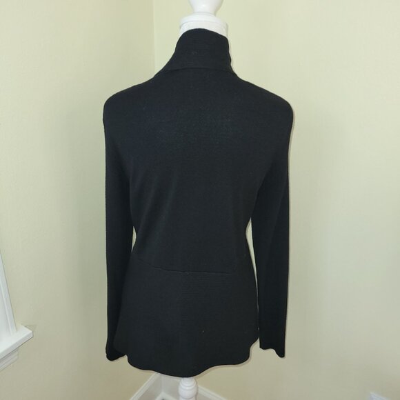 89th & Madison Black Sweater Open Cardigan Fine Knit Women's Size M - Picture 4 of 11